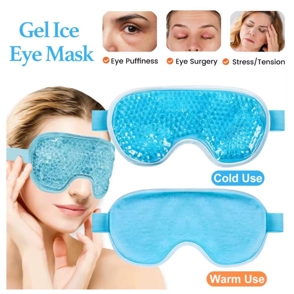 Antifaz Gel Relajante Gel Frío/Calor